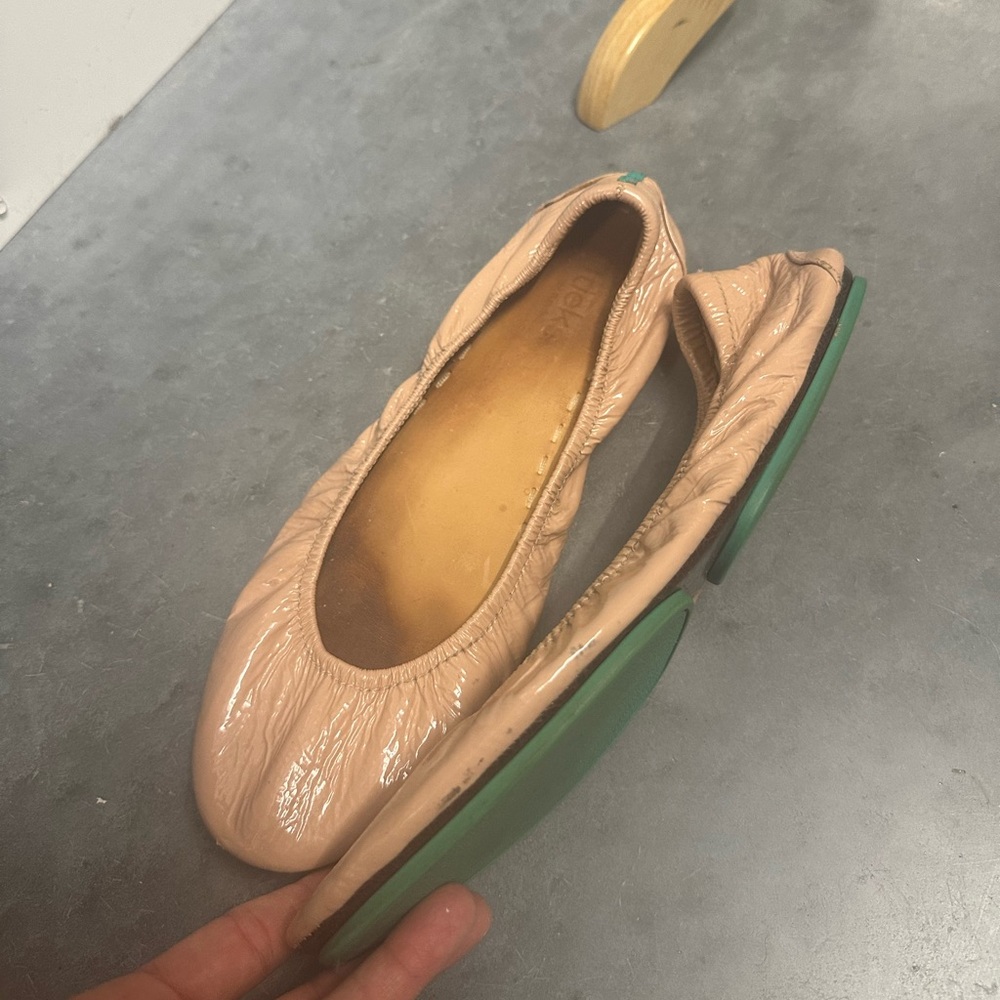 Tieks Blush Beige Patent Leather Ballet Flats